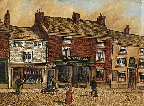 Old Fleet Street, Bury, 1861, , James 'Clock' Shaw