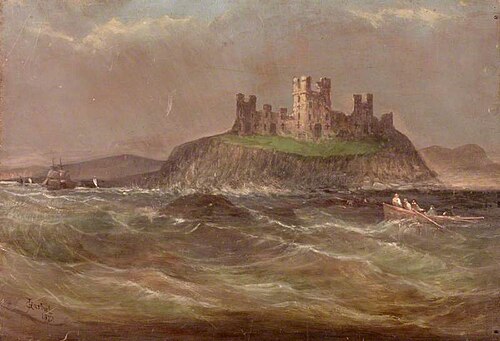 Coastal Scene with Castle, 1872, James 'Putty' Garbutt
