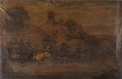 The County Hotel, Westoe, South Shields, 1884, James 'Putty' Garbutt