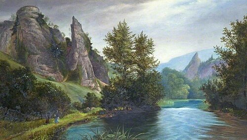 Near Reynard's Cave, Dovedale, Derbyshire, , Edward Roper