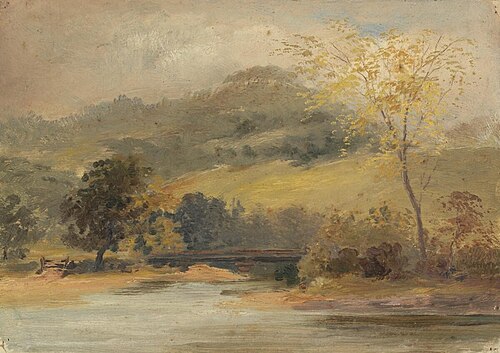 Bridge over water, 1880, Sarah A. Doidge