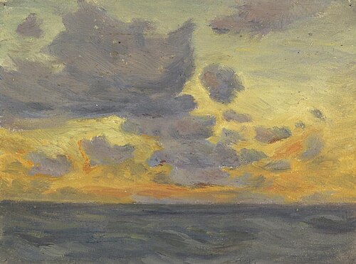 Clouds over the sea, 1900, Sarah A. Doidge