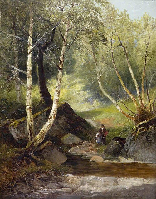 Among the Birches, 1875, Andrew Brandish Holte
