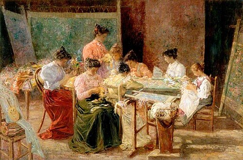 Venetian Embroidery Makers, 1905, Andrew Colley