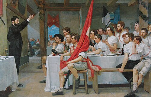 Gymnasts' Banquet, 1877, Ferdinand Hodler