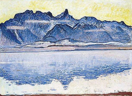 Lake Thun and Stockhorn mountains, , Ferdinand Hodler