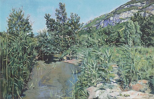 Am Fuss des Salève, 1890, Ferdinand Hodler