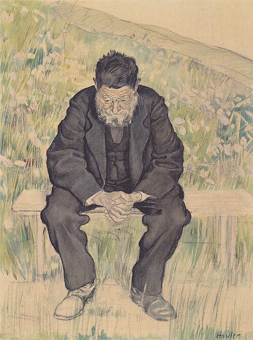 Sans travail, , Ferdinand Hodler