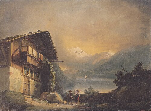Chalet in Hilterfingen, 1871, Ferdinand Hodler