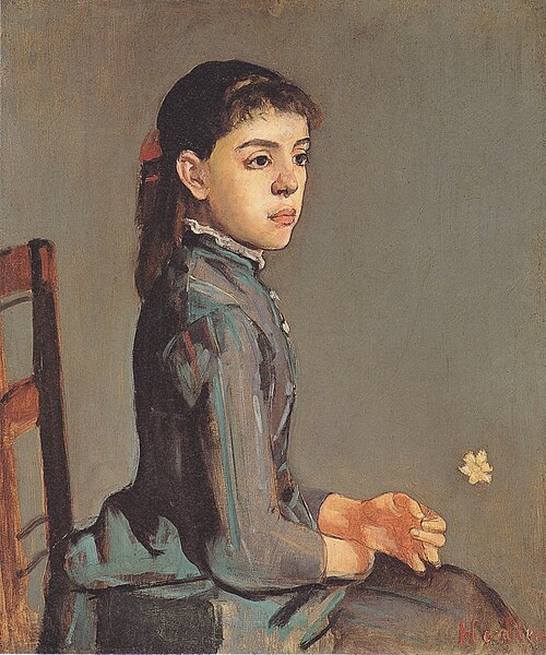 Bildnis Louise-Delphine Duchosal, 1885, Ferdinand Hodler