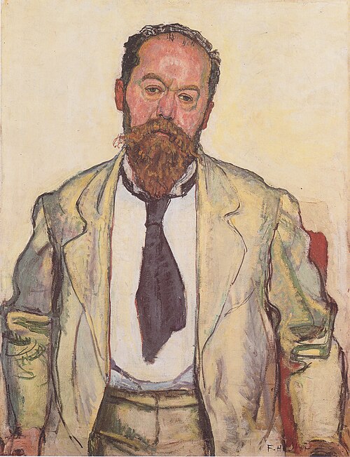 Bildnis Mathias Morhardt, 1911, Ferdinand Hodler