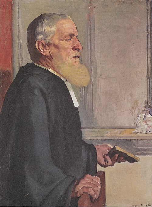 Der Pfarrer, 1879, Ferdinand Hodler