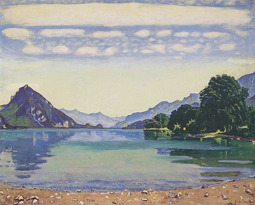 Der Thunersee von Lessigen aus, 1904, Ferdinand Hodler