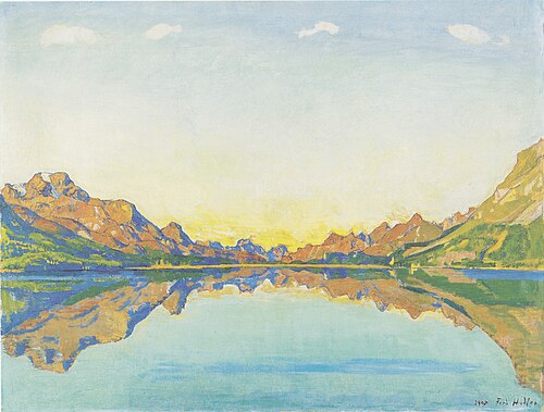 Der Silvaplanersee im Herbst, 1907, Ferdinand Hodler