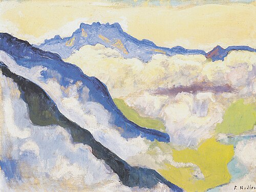 Die Dents du Midi von Caux aus, 1917, Ferdinand Hodler