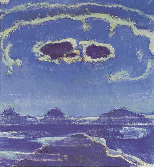 Eiger, Mönch und Jungfrau im Mondschein, 1908, Ferdinand Hodler