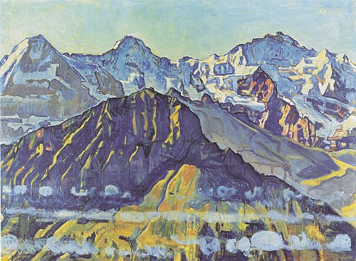 Eiger, Mönch und Jungfrau in der Morgensonne, 1908, Ferdinand Hodler