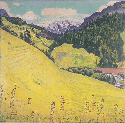 Kiental mit Blümlisalp, 1902, Ferdinand Hodler