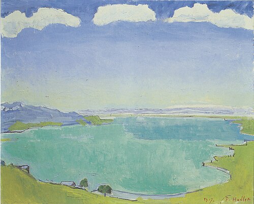 Genfersee von Caux aus, 1917, Ferdinand Hodler