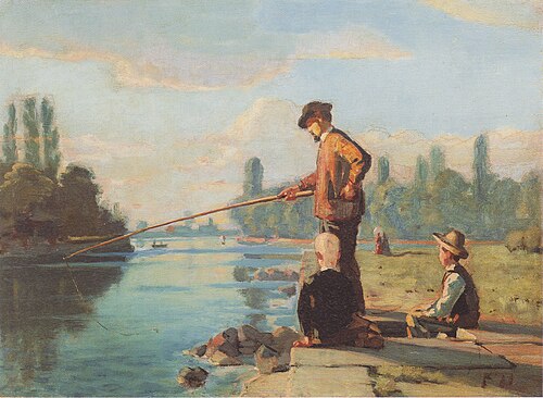 Le pêcheur, 1879, Ferdinand Hodler
