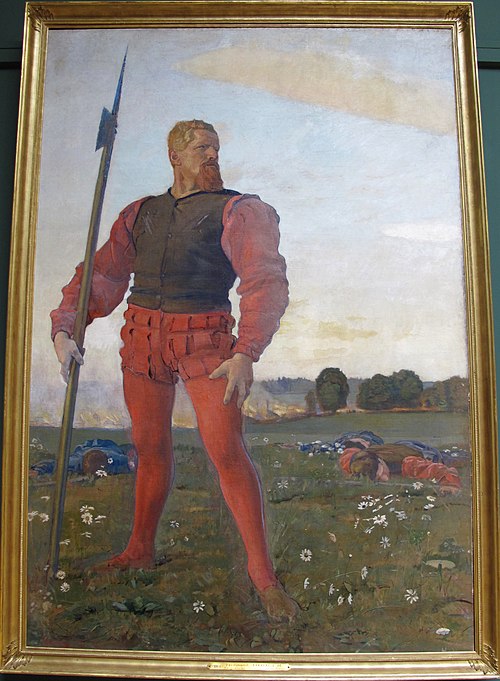 il guerriero furioso, 1883, Ferdinand Hodler