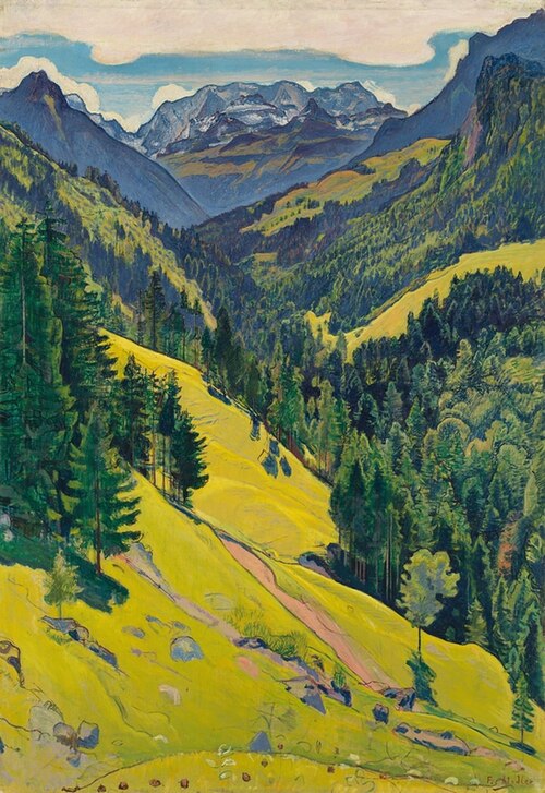 The Kien Valley with the Bluemlisalp Massif, 1902, Ferdinand Hodler