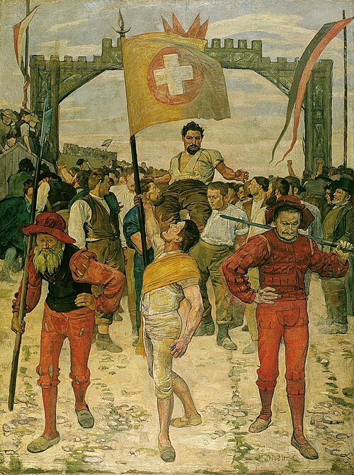 Der Schwingerumzug, 1887, Ferdinand Hodler