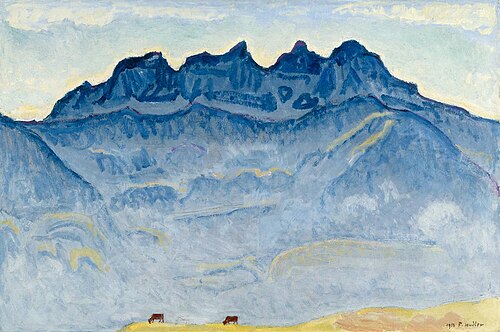 Die Dents du Midi von Champéry aus, 1916, Ferdinand Hodler