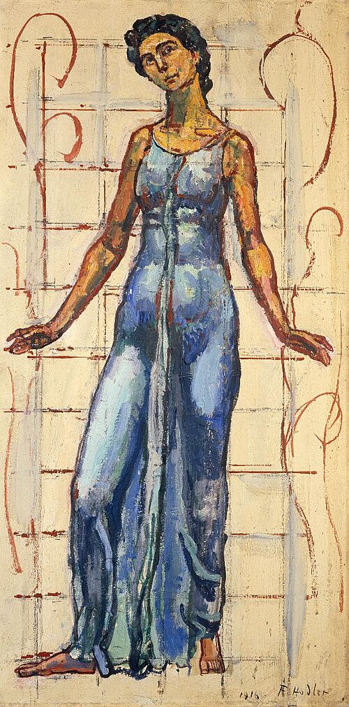 Blick ins Unendliche, Einzelfigur, 1916, Ferdinand Hodler