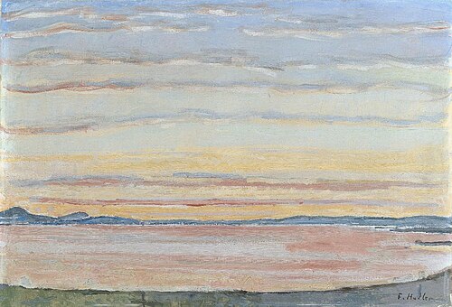 Genfersee bei Sonnenuntergang, 1914, Ferdinand Hodler