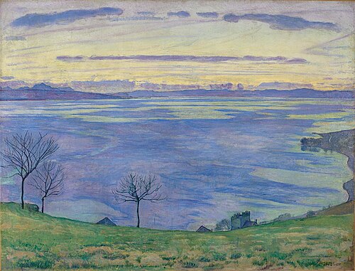 Genfersee am Abend von Chexbres aus, 1895, Ferdinand Hodler