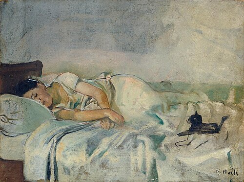Schlafende, 1885, Ferdinand Hodler