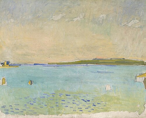 Genfersee von Caux aus, 1917, Ferdinand Hodler