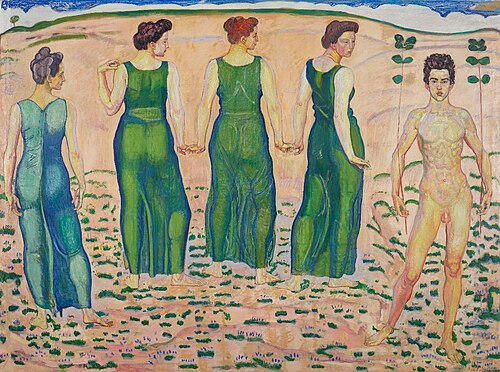 Der bewunderte Jüngling, , Ferdinand Hodler