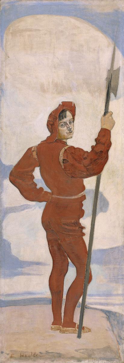 Krieger mit Hellebarde, 1895, Ferdinand Hodler