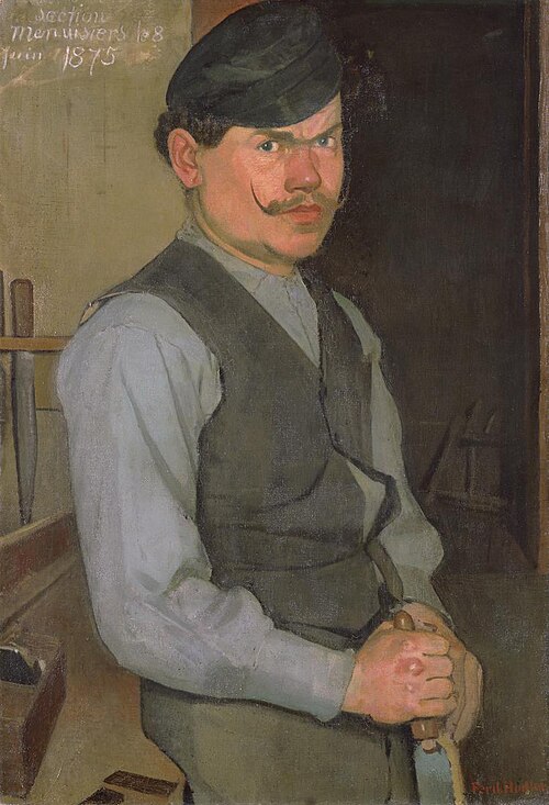 Bildnis eines Unbekannten. Der Schreiner, 1875, Ferdinand Hodler