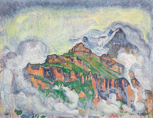 Das Jungfraumassiv von Mürren aus, 1911, Ferdinand Hodler
