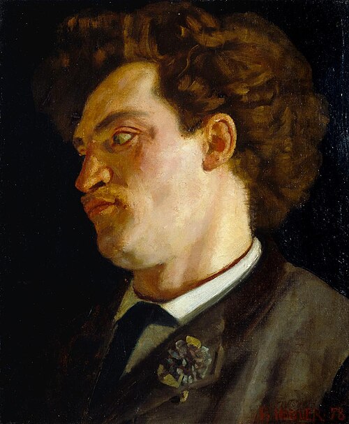 Eine Gewissensfrage. Rechtes Fragment, 1877, Ferdinand Hodler