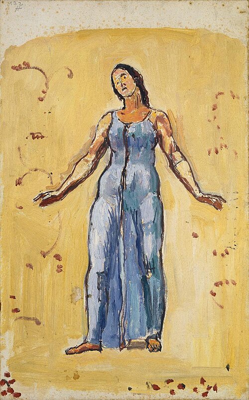Blick ins Unendliche, Einzelfigur, 1916, Ferdinand Hodler
