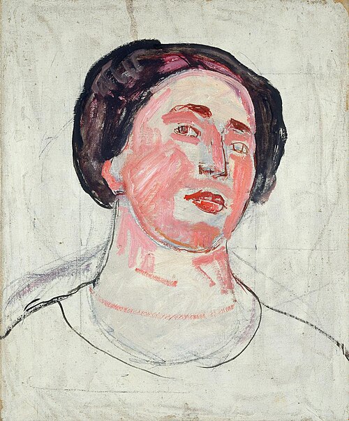 Frauenkopf. Bildnis einer Unbekannten, 1907, Ferdinand Hodler