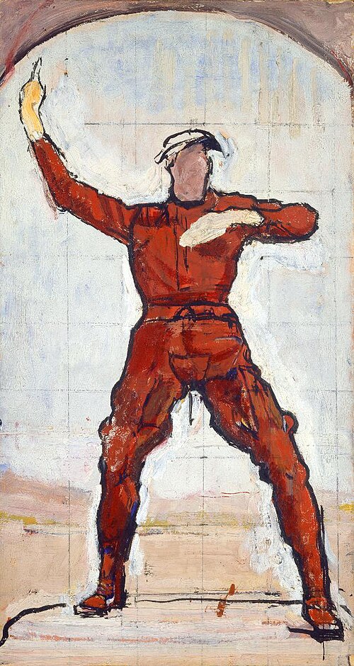 Einmütigkeit,  Redner. Mittelfigur zu «Einmütigkeit», 1913, Ferdinand Hodler