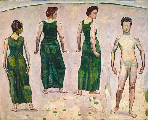 Der bewunderte Jüngling, , Ferdinand Hodler