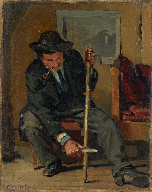 Der Stabschnitzer, 1880, Ferdinand Hodler