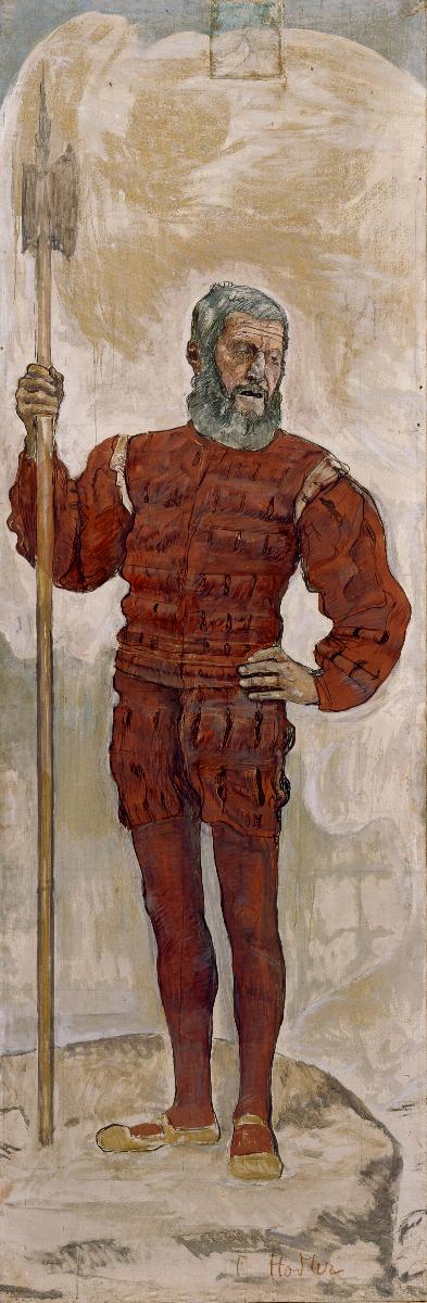 Krieger mit Hellebarde, 1895, Ferdinand Hodler
