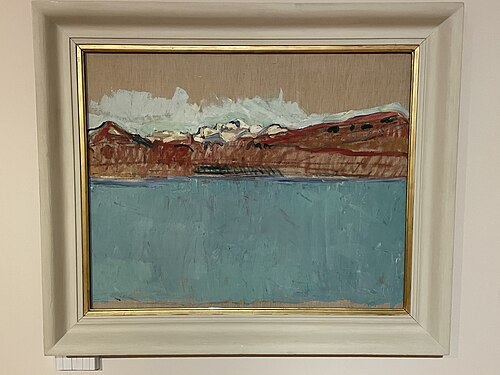 Le Lac Léman avec le Mont-Blanc, l'après-midi, , Ferdinand Hodler