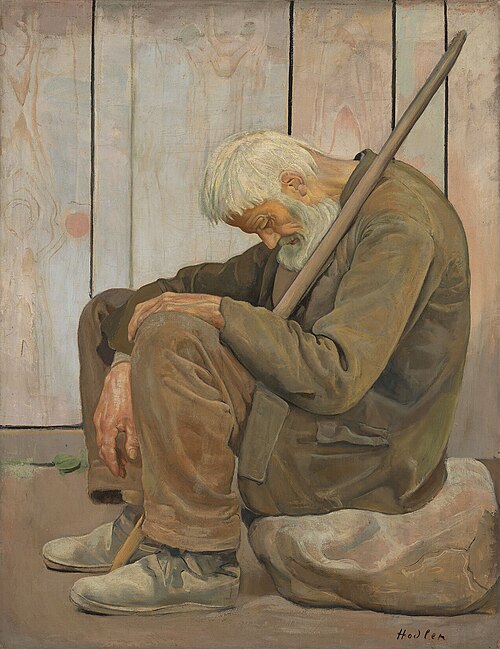 Der Lebensmüde, 1887, Ferdinand Hodler