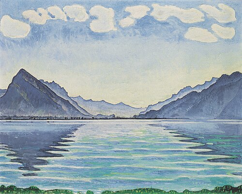 Lake Thun, Symmetric reflection, 1905, Ferdinand Hodler