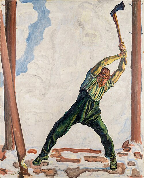 The Woodcutter, 1910, Ferdinand Hodler