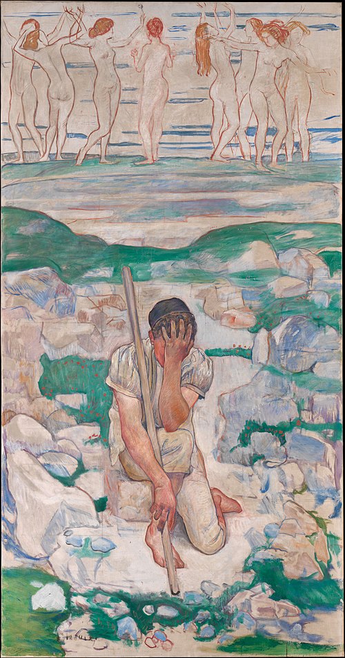 The Dream of the Shepherd (Der Traum des Hirten), 1896, Ferdinand Hodler