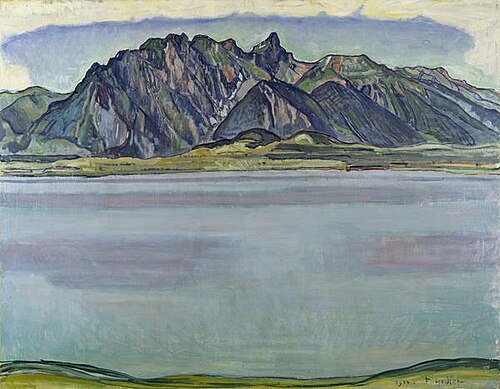 Lake Thun and the Stockhorn Mountains, 1910, Ferdinand Hodler